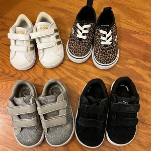 Lot of toddler shoes vans adidas puma us 4/5